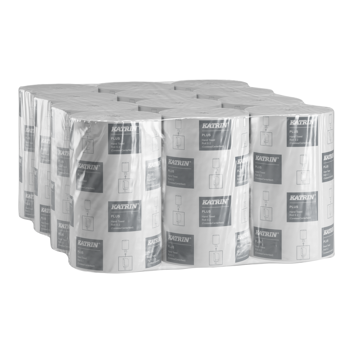 Katrin 97494 | Centerfeed Handtuch-Mehrzweckrolle S 60, 60 m, 2-lagig