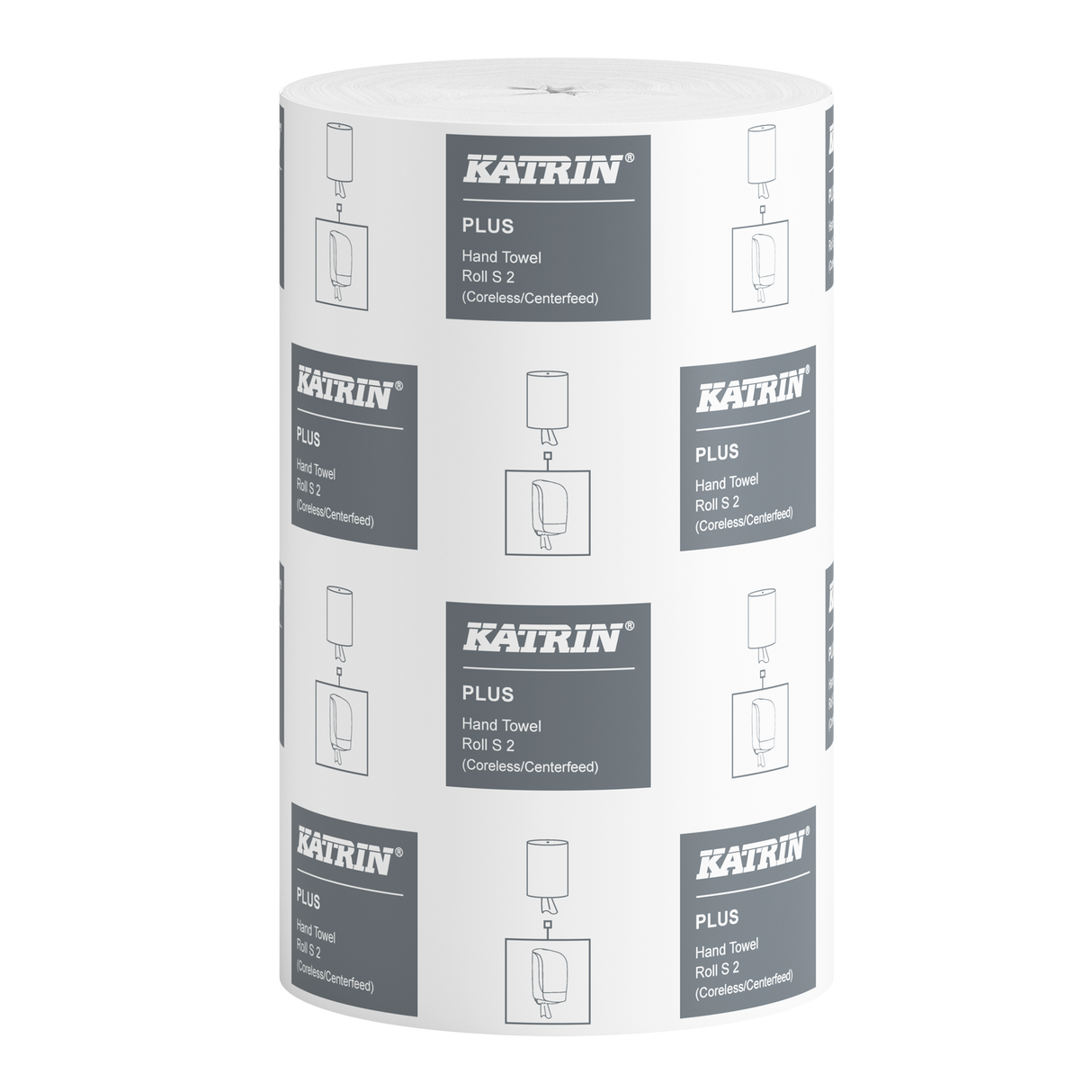Katrin 97494 | Centerfeed Handtuch-Mehrzweckrolle S 60, 60 m, 2-lagig