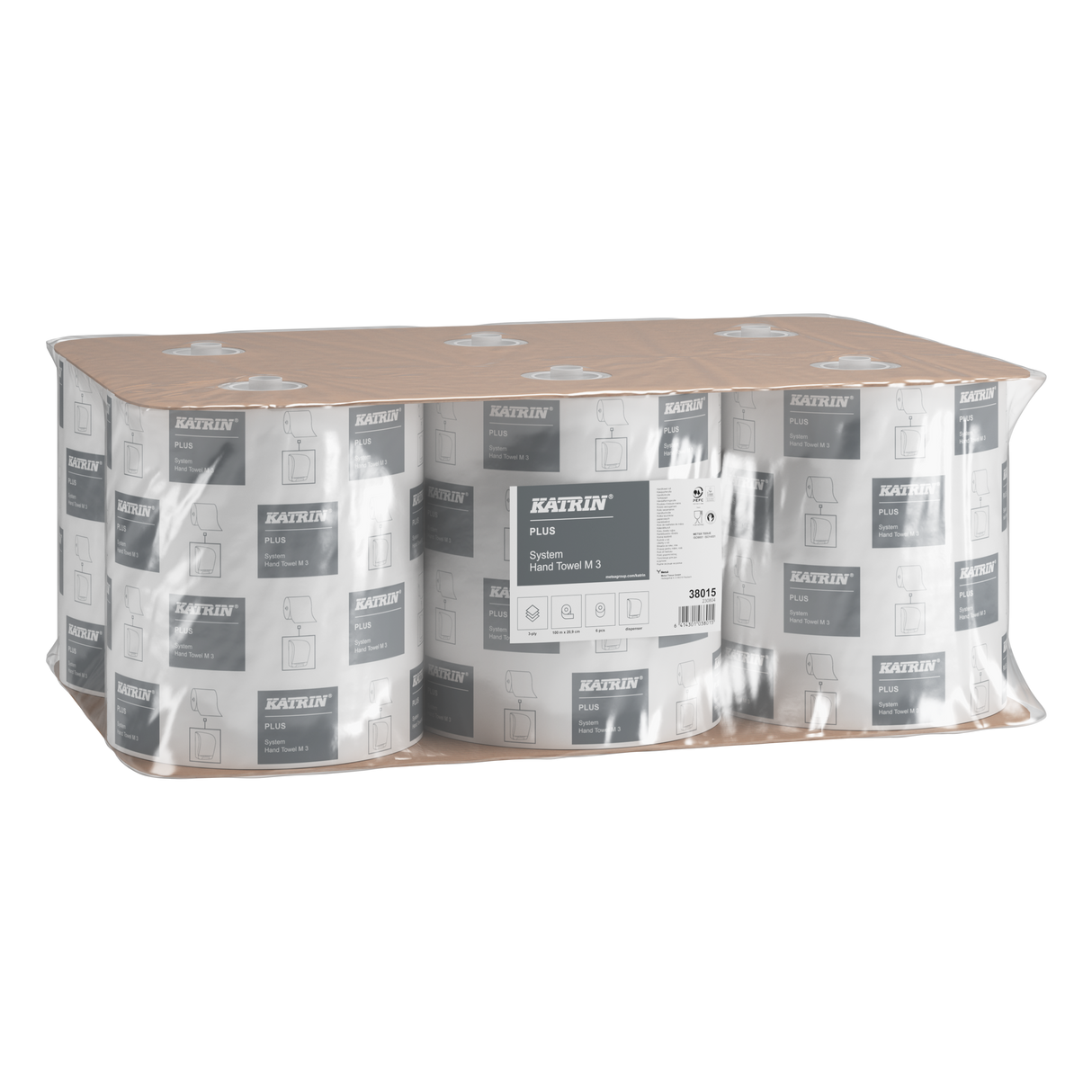 Katrin System M 445 paper towel roll 3-ply 100m white