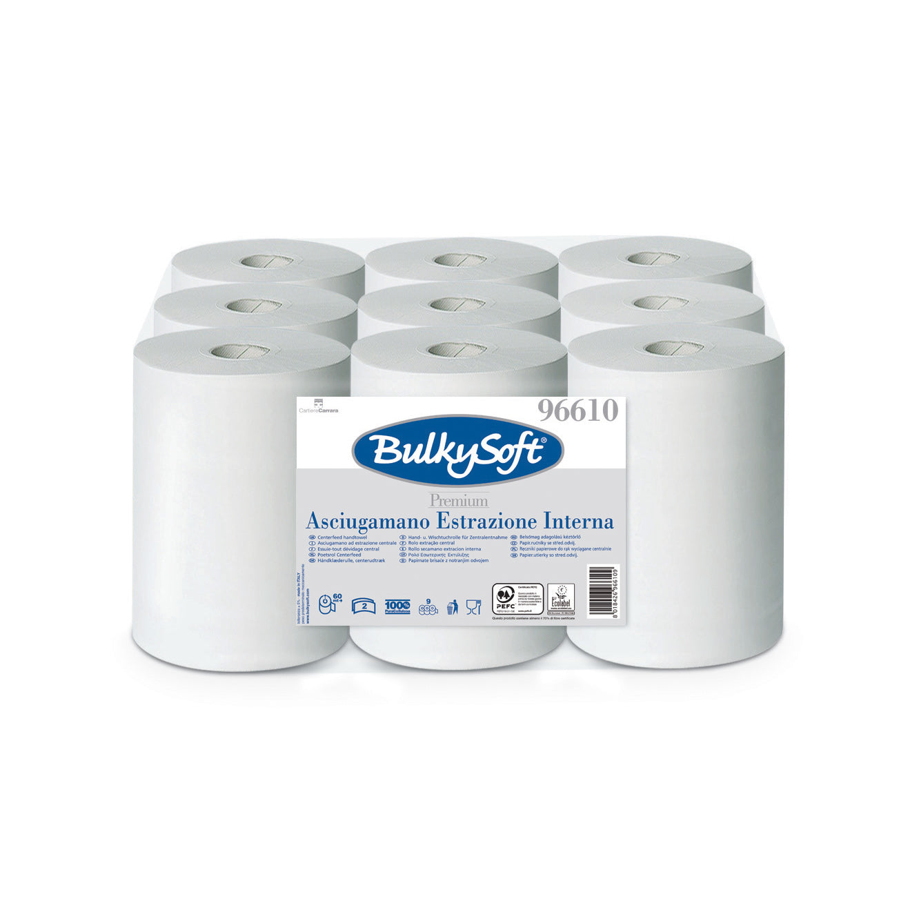 BulkySoft Excellence Mini-Reinigungsrolle, 2-lagig, 60m