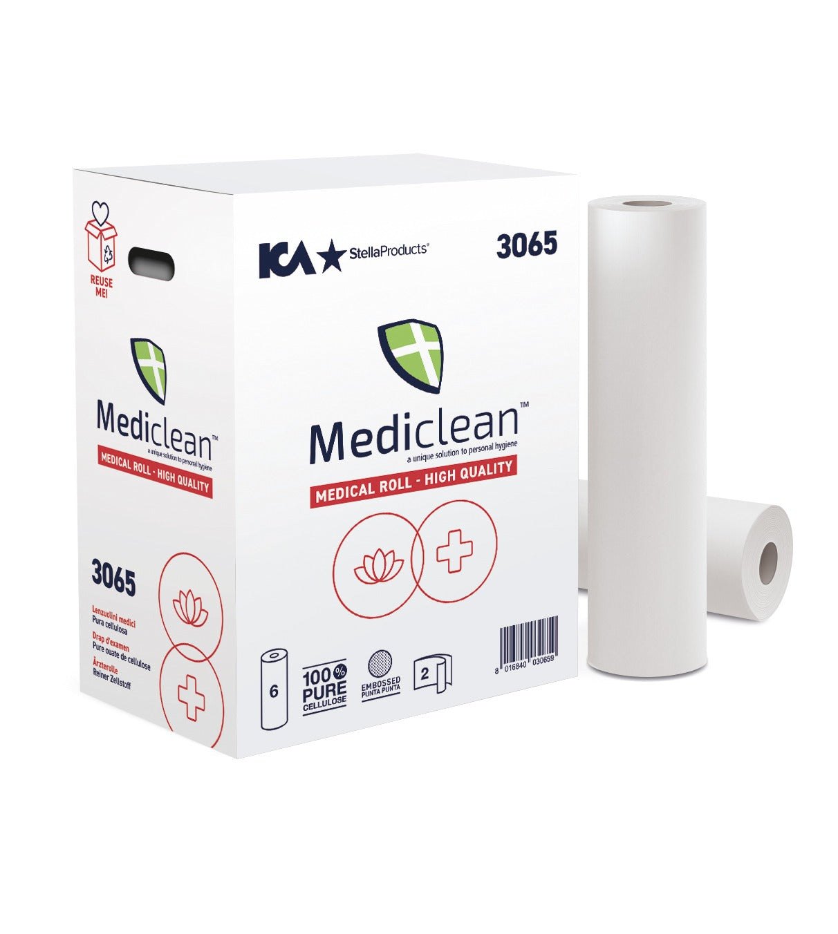 Ärzterollen 68 m x 60 cm, 2-lagig, Zellstoff