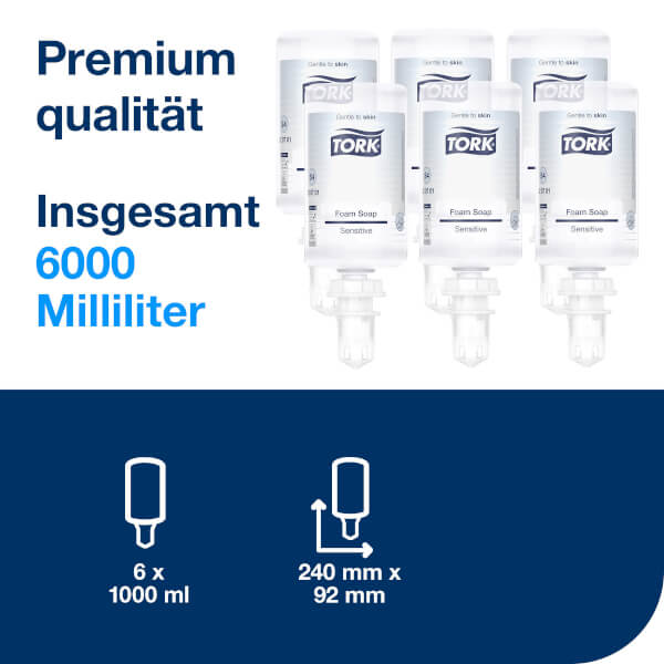Tork 520701 Sensitive Hand - Schaumseife Premium S4 - Hygienico