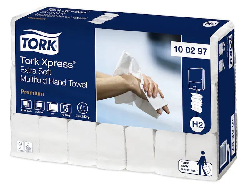 Tork Xpress® 100297 extra-weiche Multifold-Handtücher H2 2-lagig