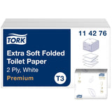 Tork 114276 extra weiches Einzelblatt Toilettenpapier Extra Soft T3