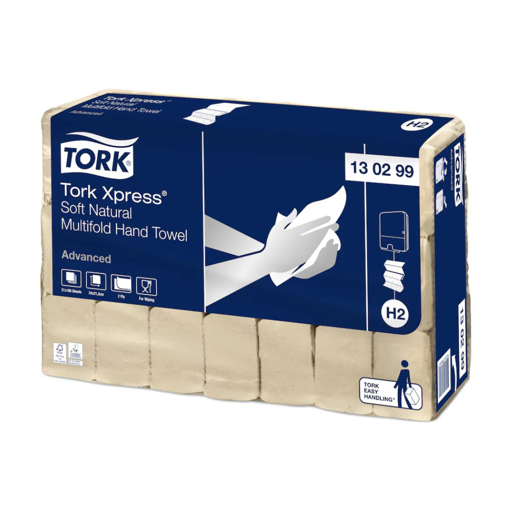 Tork Xpress® 130299 Weiche Natur Multifold Handtücher Advanced 2-lagig