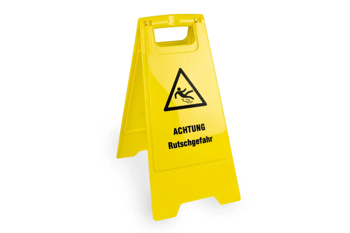 Warnschild "Achtung Rutschgefahr"