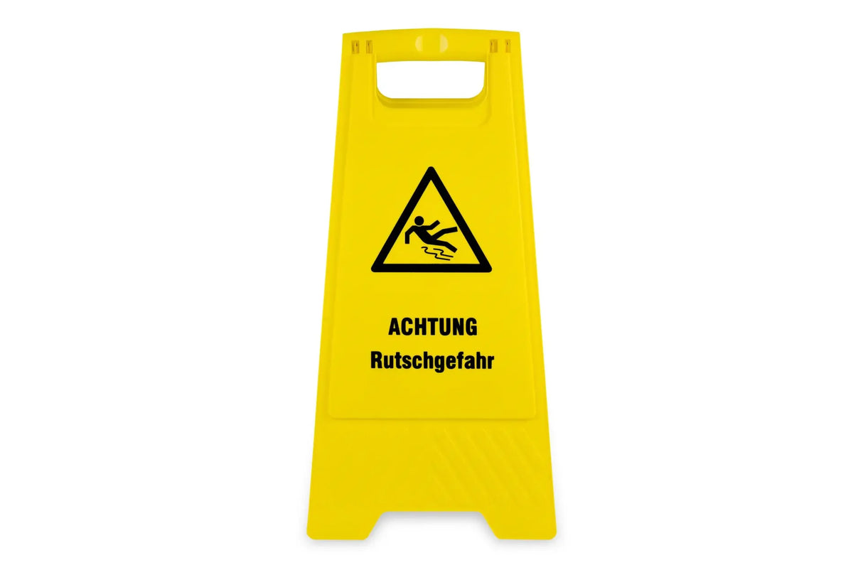 Warnschild "Achtung Rutschgefahr"