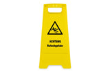Warnschild "Achtung Rutschgefahr"