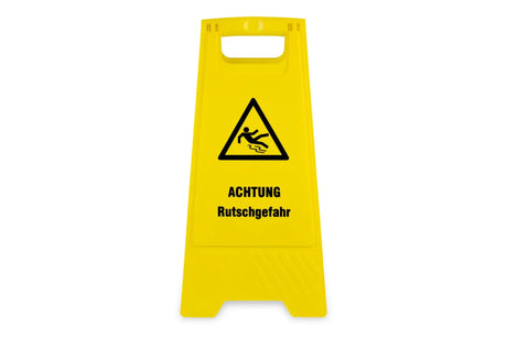 Warnschild "Achtung Rutschgefahr"