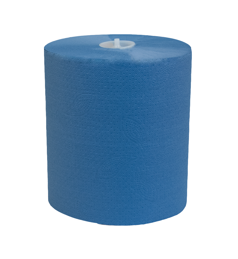 Katrin System M 580 Papierhandtuchrolle 2-lagig 130m blau