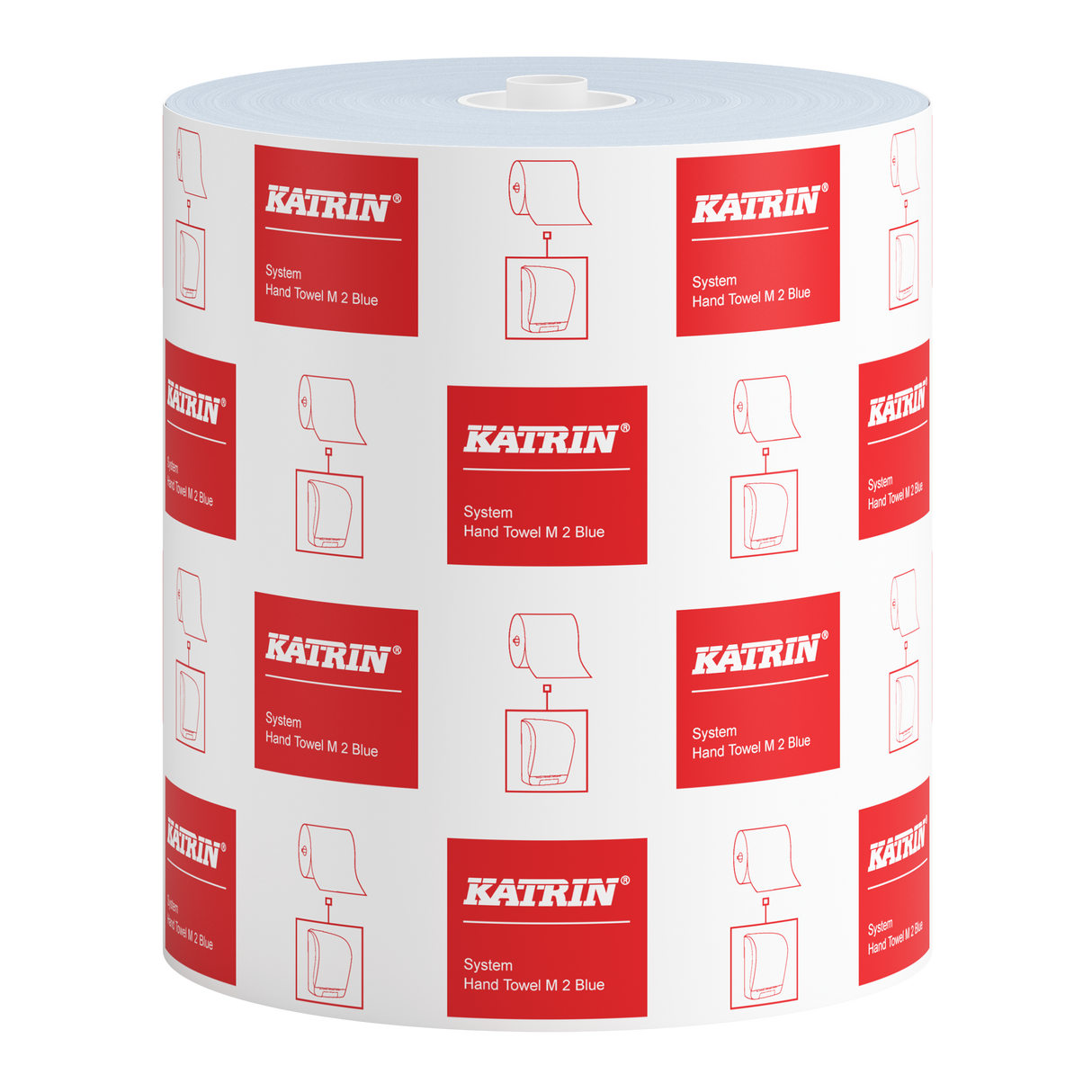 Katrin System M 580 Papierhandtuchrolle 2-lagig 130m blau