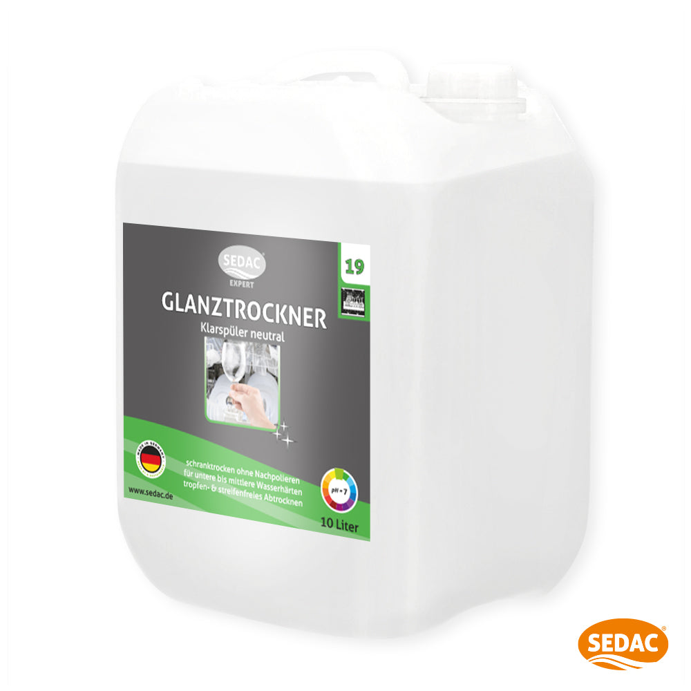 Sedac Expert 19 Glanztrockner Klarspülter neutral