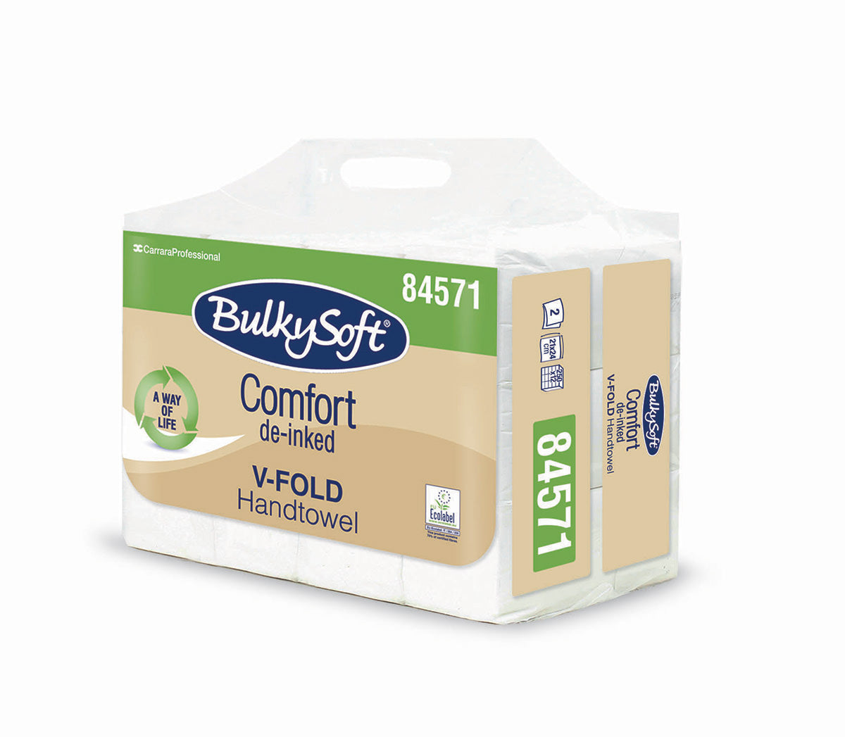BulkySoft Comfort Paphierhandtuch, V-Falz, 2-lagig, 21 x 24 cm