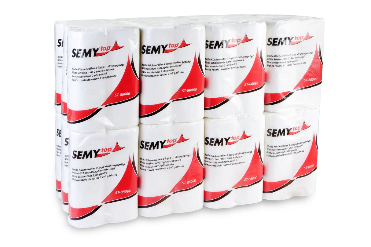 SemyTop Küchenrolle, 2-lagig, 24 x 2 Rollen