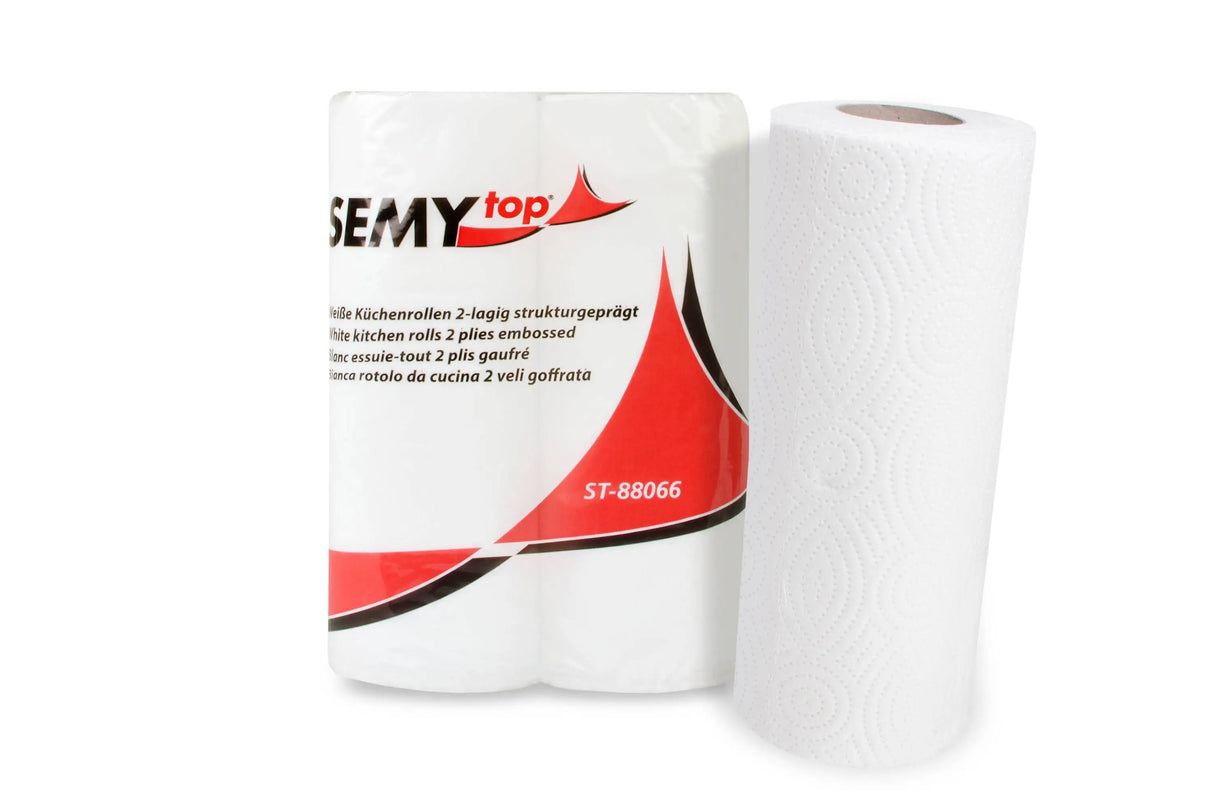 SemyTop Küchenrolle, 2-lagig, 24 x 2 Rollen