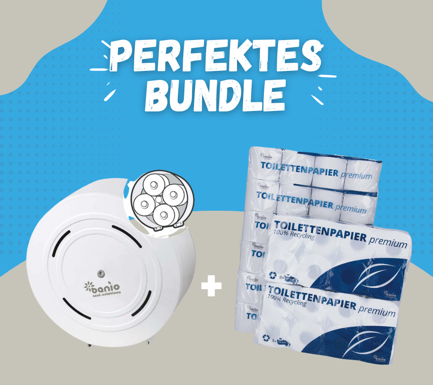 Bundle Spender Quattro + 60 Rollen Toilettenpapier