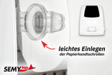 SemyTop Handtuchrollenspender Autocut für 20cm Rollenbreite, weiss