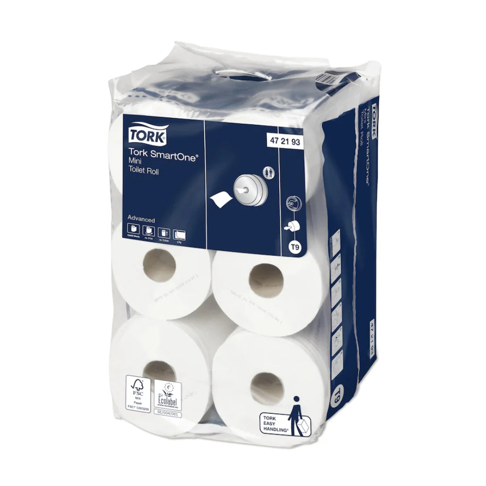 Tork SmartOne® 472193 Mini Toilettenpapier Advanced T9 2-lagig