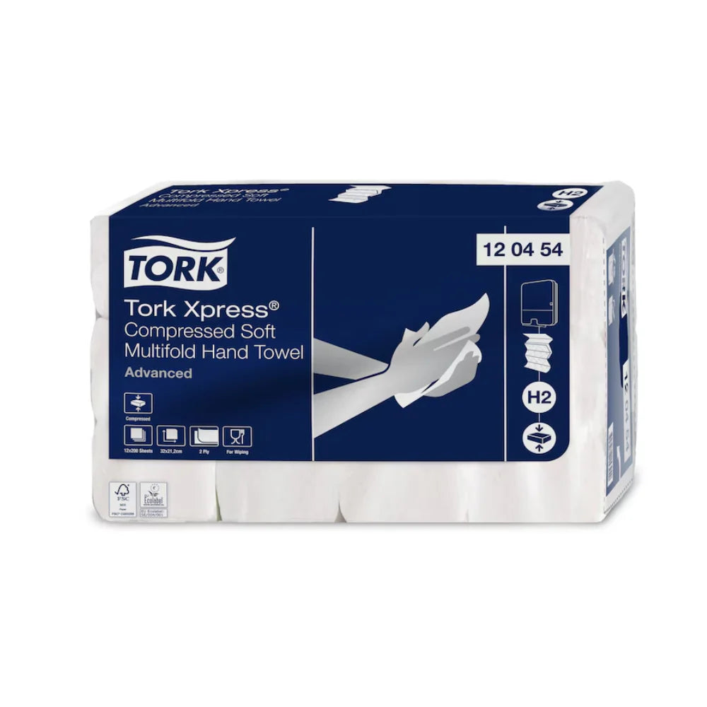 Tork Xpress® 120454 Komprimierte Weiche Multifold-Handtücher Advanced H2 2-lagig