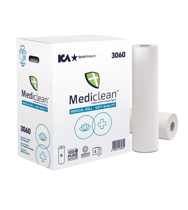 Ärzterollen 63 m x 60 cm, 2 - lagig, Zellstoff - Hygienico