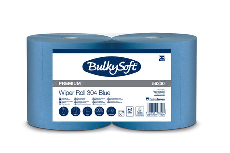 BulkySoft Excellence Blue Power Maxi-Reinigungsrolle, 2-lagig, 304m - Hygienico