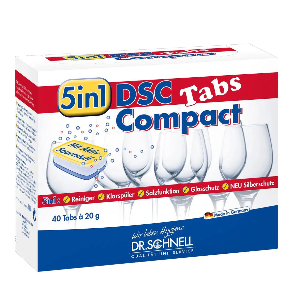 Dr. Schnell Spülmaschinentabs DSC Tabs COMPACT - Hygienico