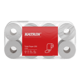 Katrin 104872 | Toilettenpapier 3 - lagig, Zellstoff, 250 Blatt - Hygienico