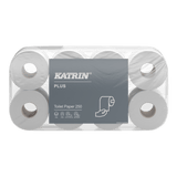 Katrin 11711 | Toilettenpapier 3 - lagig, Zellstoff, 250 Blatt - Hygienico