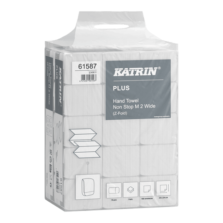 Katrin 61587 | Z-Falz Falthandtücher, 2-lagig - Hygienico