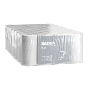 Katrin 87709 | Toilettenpapier 3 - lagig, Zellstoff, 180 Blatt - Hygienico