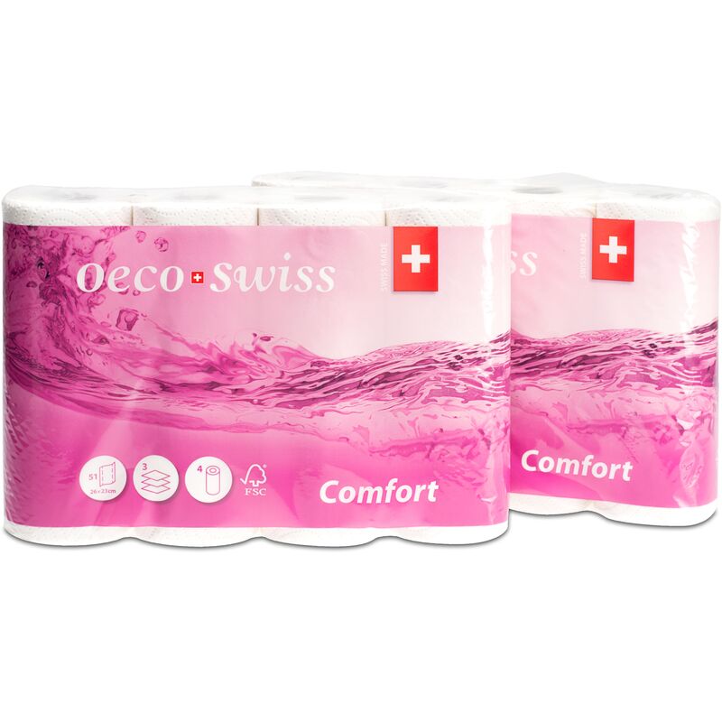 Oeco Swiss Haushaltspapier Comfort, 3-lagig