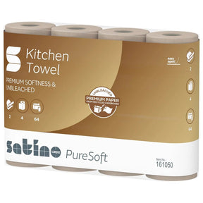 Satino PureSoft Küchenrolle, 2 - lagig, 26 x 22 cm - Hygienico