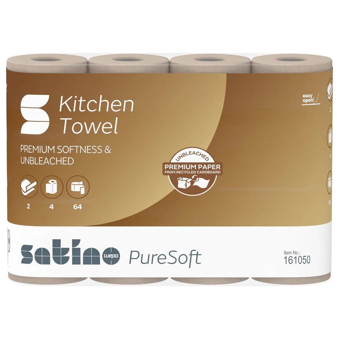 Satino PureSoft Küchenrolle, 2 - lagig, 26 x 22 cm - Hygienico