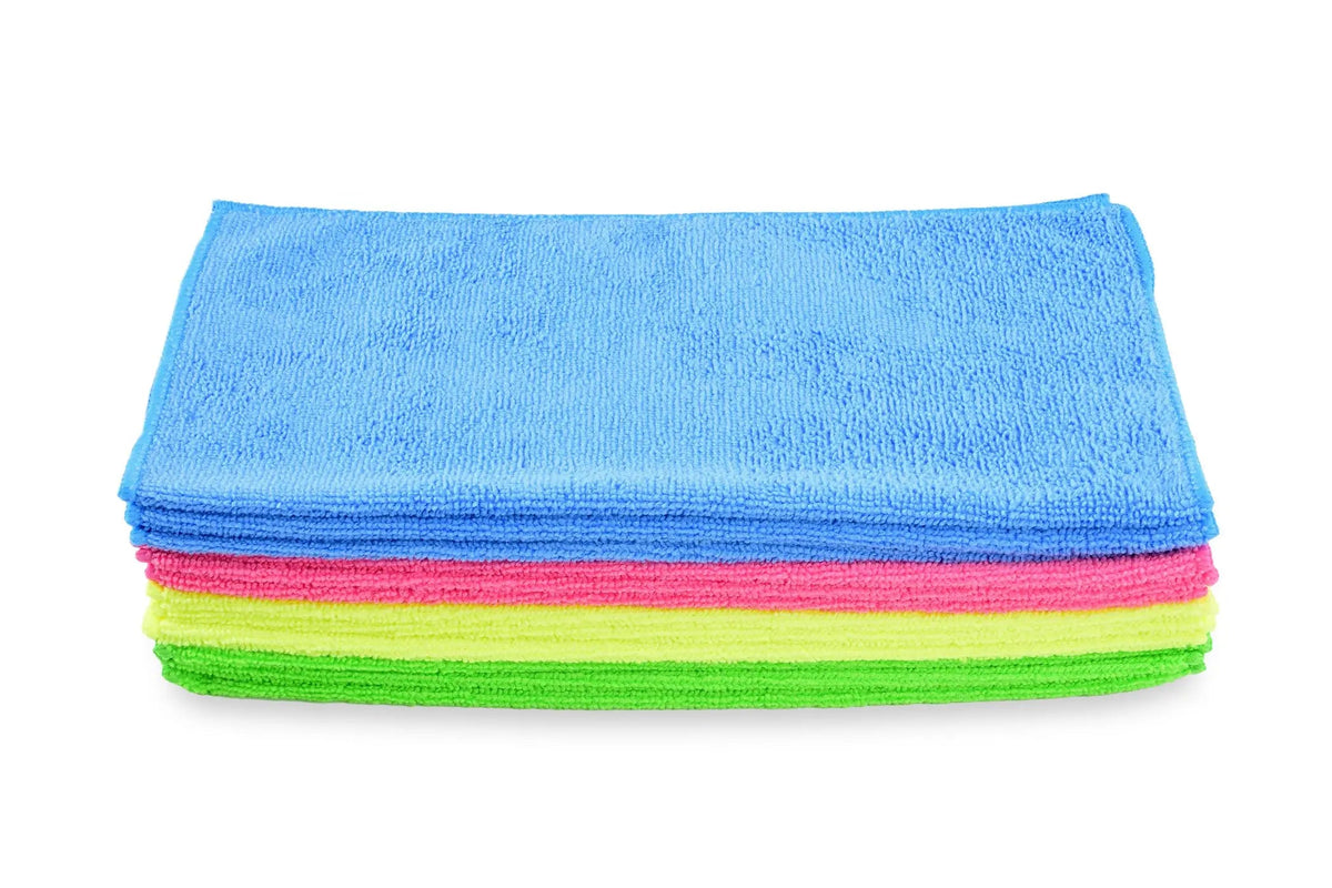 SemyTop Mikrofasertücher extra, 4-farbig zu je 3 Stück, 32 x 32cm, 12 Stück - Hygienico