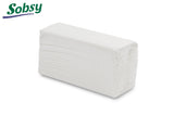 Sobsy Papierhandtuch, C-Falz, 2-lagig, recycling weiss, 22.5 x 30.5 cm