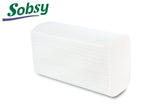 Sobsy Papierhandtuch, Z-Falz, 2-lagig, hochweiss, 20.6 x 24 cm