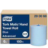 Tork 290068 | Matic blaue Papierhandtuchrollen Advanced H1, 150 m, 2 - lagig - Hygienico