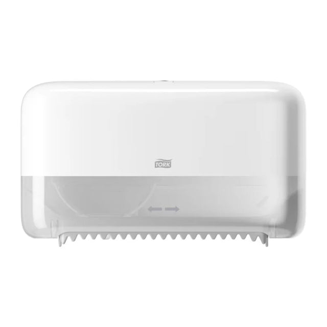 Tork OptiServe® Doppelrollenspender für hülsenloses Midi Toilettenpapier 4 - Rollen Elevation T7 - Hygienico