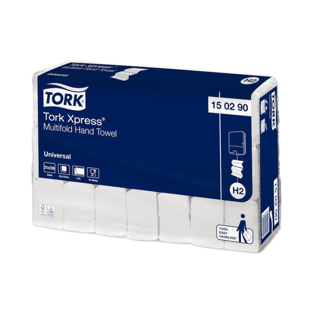 Tork Xpress® 150290 Multifold - Handtücher Universal H2 2 - lagig 25,5cm - Hygienico
