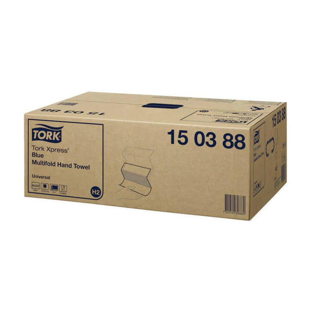 Tork Xpress® 150388 blaues Multifold - Handtuch Universal H2 2 - lagig - Hygienico